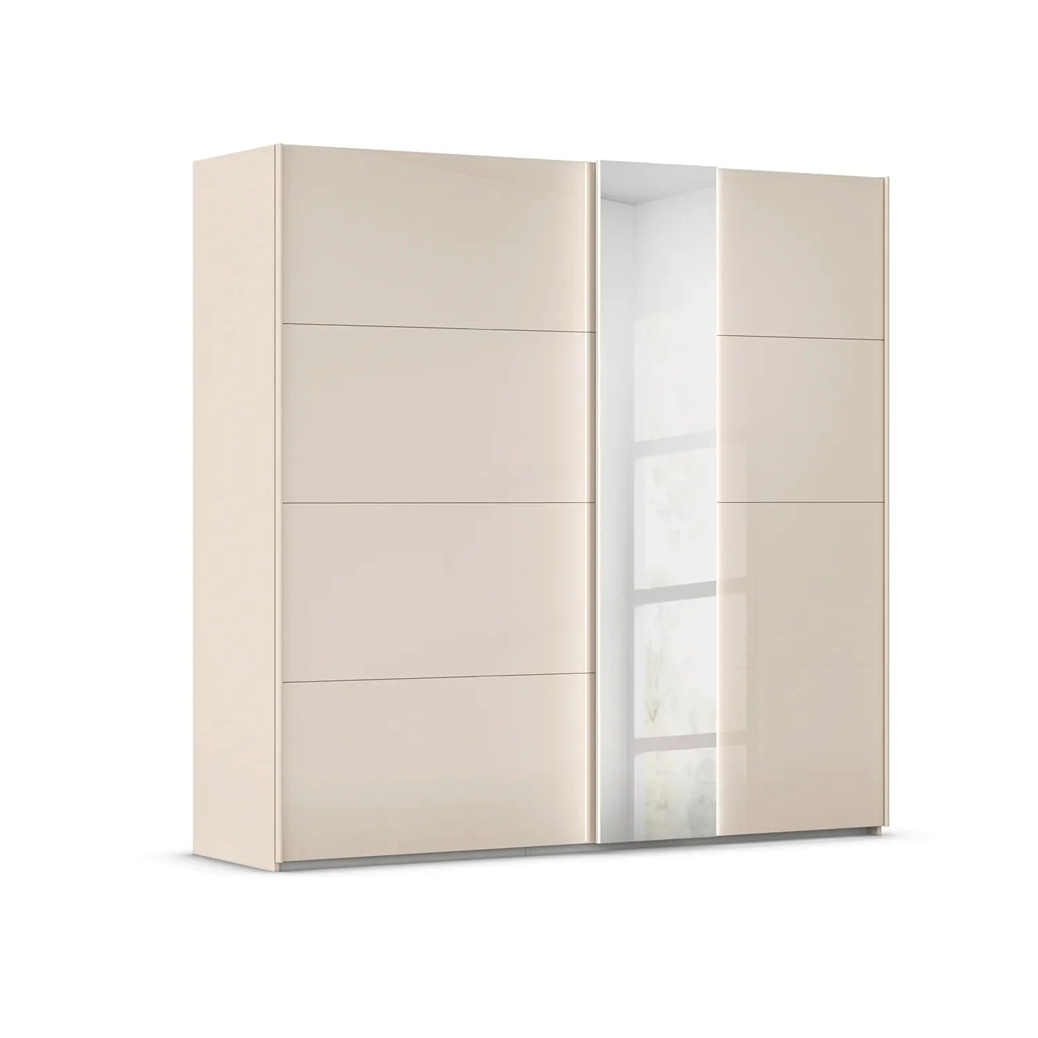 Rauch Champagne Perth Sliding Door Wardrobe with Mirror