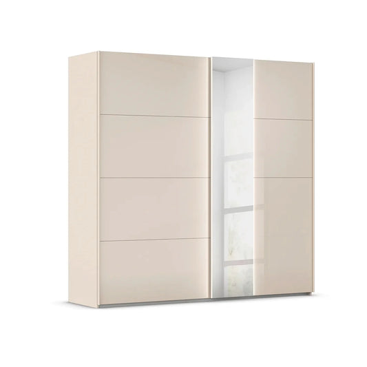 Rauch Champagne Perth Sliding Door Wardrobe with Mirror