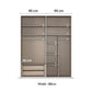 Internal View of Premium Interior of Rauch Contido W180cm 2 Door Sliding Wardrobe from Orange Plus Collection 