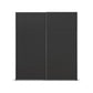 Rauch Orange Plus Contido black two door sliding wardrobe with three-panel doors