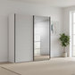 Rauch Contido Silk Grey 2 Door Sliding Wardrobe – 160cm, 180cm or 200cm