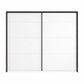 Rauch Corvo White Sliding Door Wardrobe with Passepartout Frame – 225cm