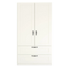 Rauch Cottage 91cm White 2 Door Wardrobe with Drawers - Front view
