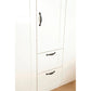 Rauch Cottage 226cm Wide 5 Door Wardrobe with Drawers & Mirror - Drawers with Handles Close view