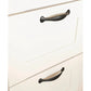 Rauch Cottage 136cm White 3 Door Wardrobe with Drawers - Drawers with Handles Closeup view