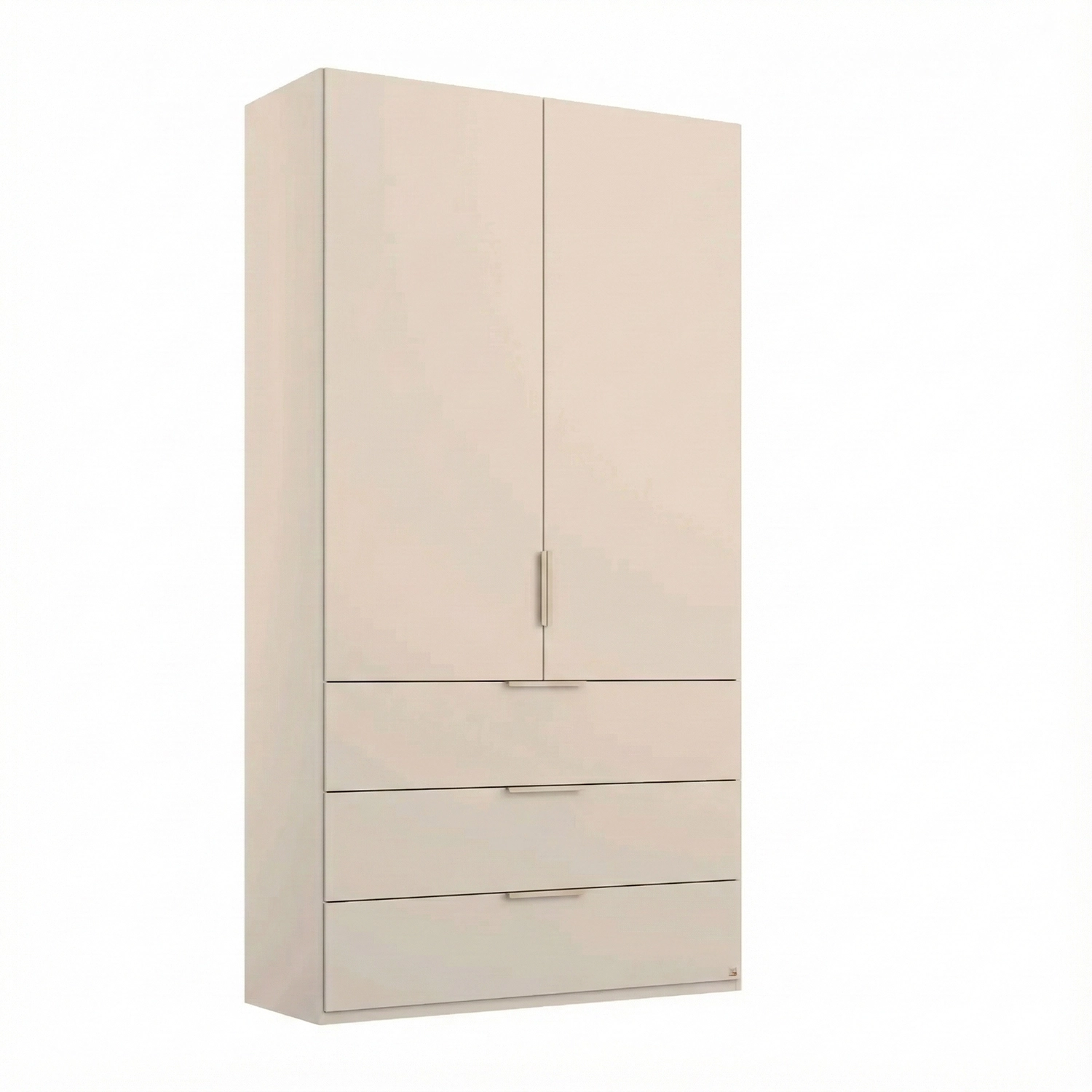 Rauch Crystal 2 Door Colour Glass Wardrobe with Drawers in champagne