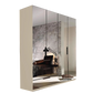 Rauch Miramar 4 Door Full Mirror Wardrobe with Drawers in Champagne - Home Of Wardrobes