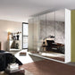 Crystal 5 Door Full Mirror Wardrobe with Drawer - W251cm