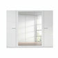 Rauch Dalton Alpine White 5 Door 3 Mirrored Hinged Wardrobe 