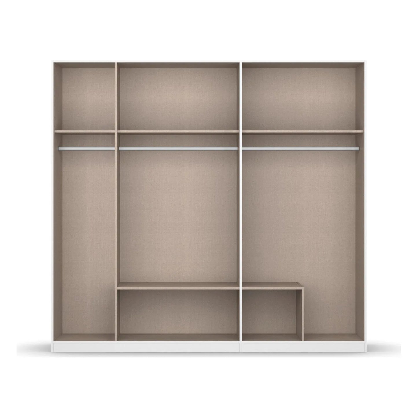 Rauch Davo 5 Door Wardrobe with Drawers and Mirror – 226cm