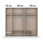 Rauch Davo 5 Door Wardrobe with Drawers and Mirror – 226cm