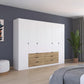 Shop the Rauch Davo White 6 door wardrobe with drawers and mirror. Made in Germany with adjustable storage, free delivery and premium organisation.