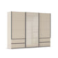 Rauch Elara Sliding Wardrobe with Drawers & Glass Door
