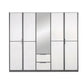 Rauch Essensa 5 Door Wardrobe with 1 Mirrored Door & 2 Drawers – 226cm
