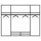 Rauch Essensa 4 Doors, 2 Mirrored Door & 2 Drawers - Interior view
