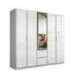 Rauch Essensa Front Glass overlay with vertical trims 6 Doors, 2 Mirrored Doors & 2 Drawers 