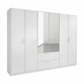 Rauch Essensa Front colour with vertical trims 6 Doors, 2 Mirrored Doors & 2 Drawers 