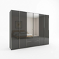 Rauch Essensa Prime Glass Wardrobe with Mirrors & Drawers