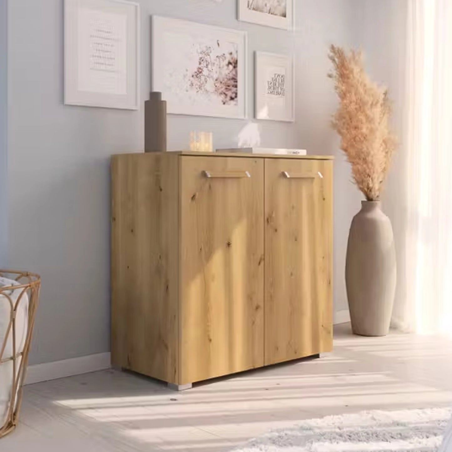 Rauch Eve Wild Oak 2 Door Cabinet in Bedroom