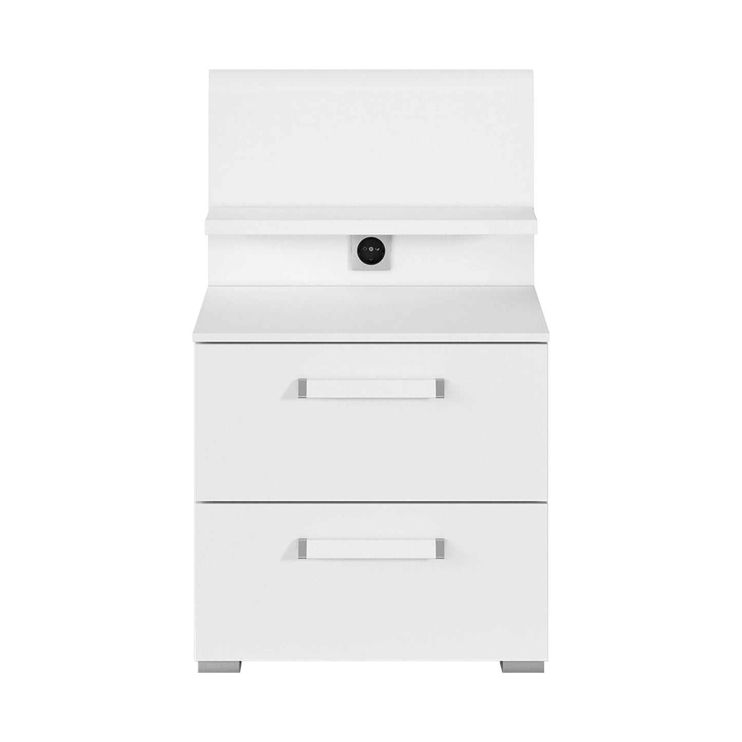 Rauch Eve white 2 Drawer bedside table with panel