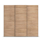 Eve Sonoma Oak 3 Door Sliding Wardrobe without Mirror Width 242cm