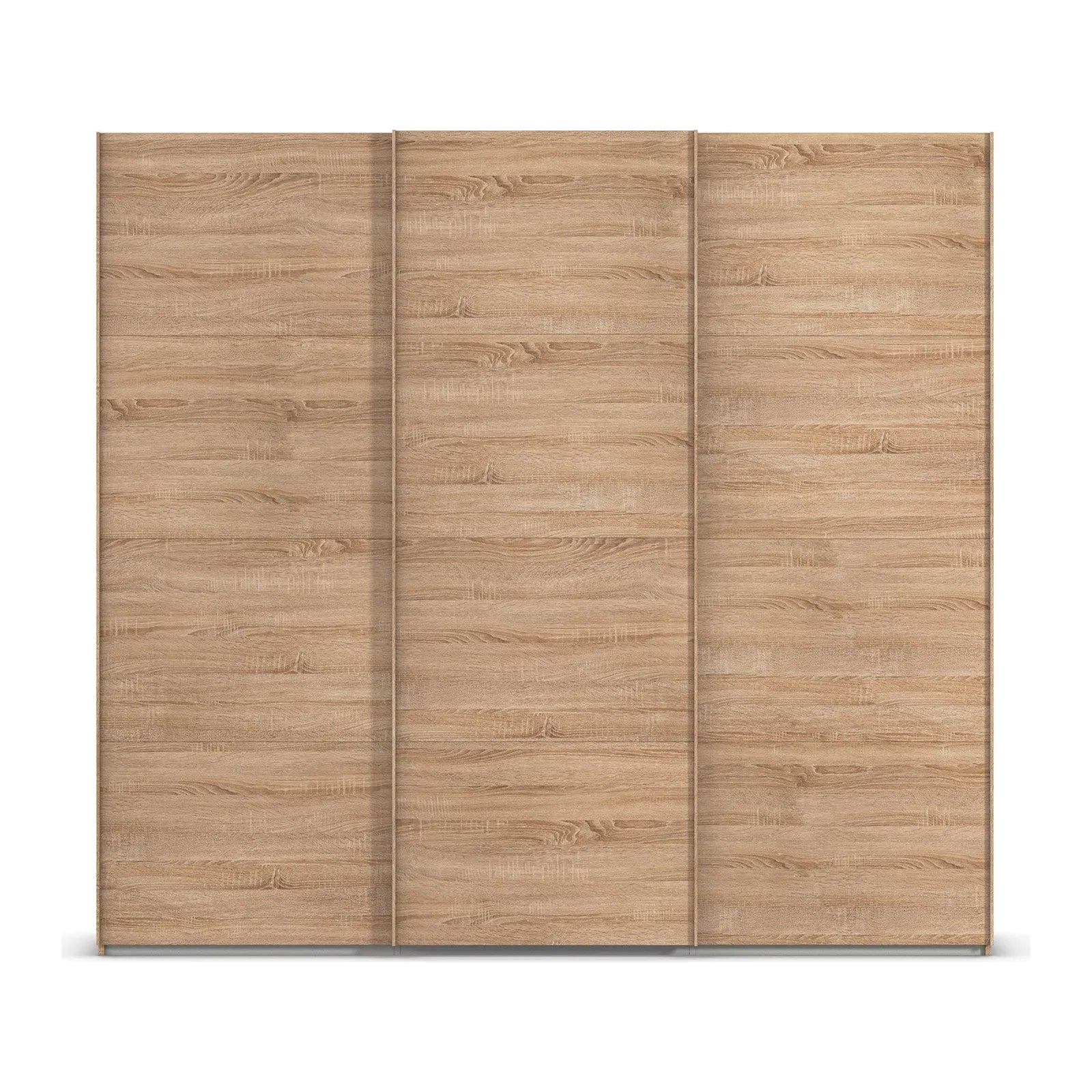 Eve Sonoma Oak 3 Door Sliding Wardrobe without Mirror Width 242cm