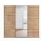 Large 242cm Wide Rauch 3 Door Sliding Wardrobe with Mirror