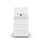 Rauch Eve white 3 Drawer bedside table with panel