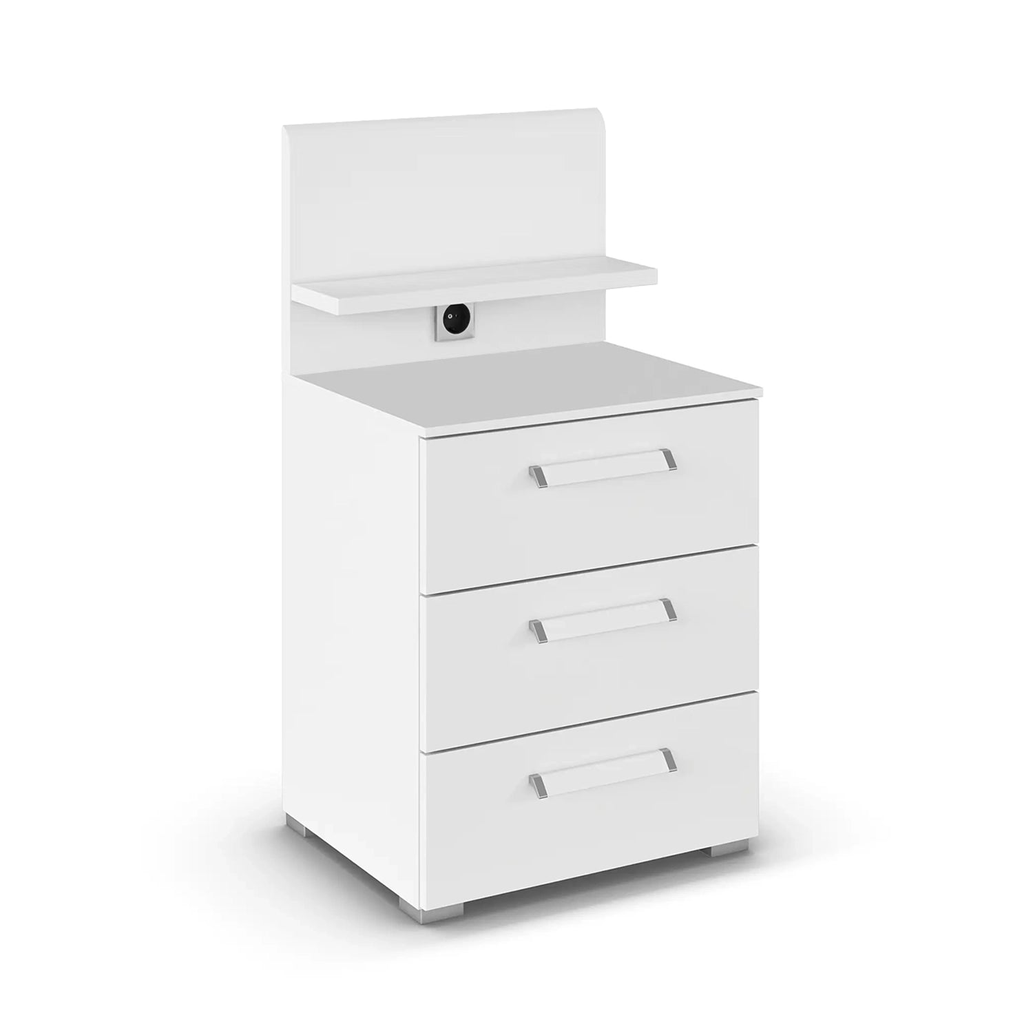 Rauch Eve white 3 Drawer bedside table with panel