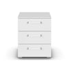 Rauch Eve White 3 Drawer Bedside Table