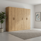 Eve Wild Oak 5 door Hinged Wardrobe