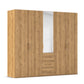 Eve Wild Oak 5 door 3 Drawers Wardrobe