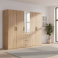 Eve Sonoma Oak 5 door 3 Drawers Wardrobe