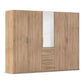 Eve Sonoma Oak 5 door 3 Drawers Wardrobe