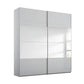 Rauch Forms Slk Grey Glass 2 Door Sliding Wardrobe with Mirror 
