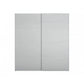 Rauch Forms Silk Grey Glass 2 Door Slider Wardrobe - Free Assembly