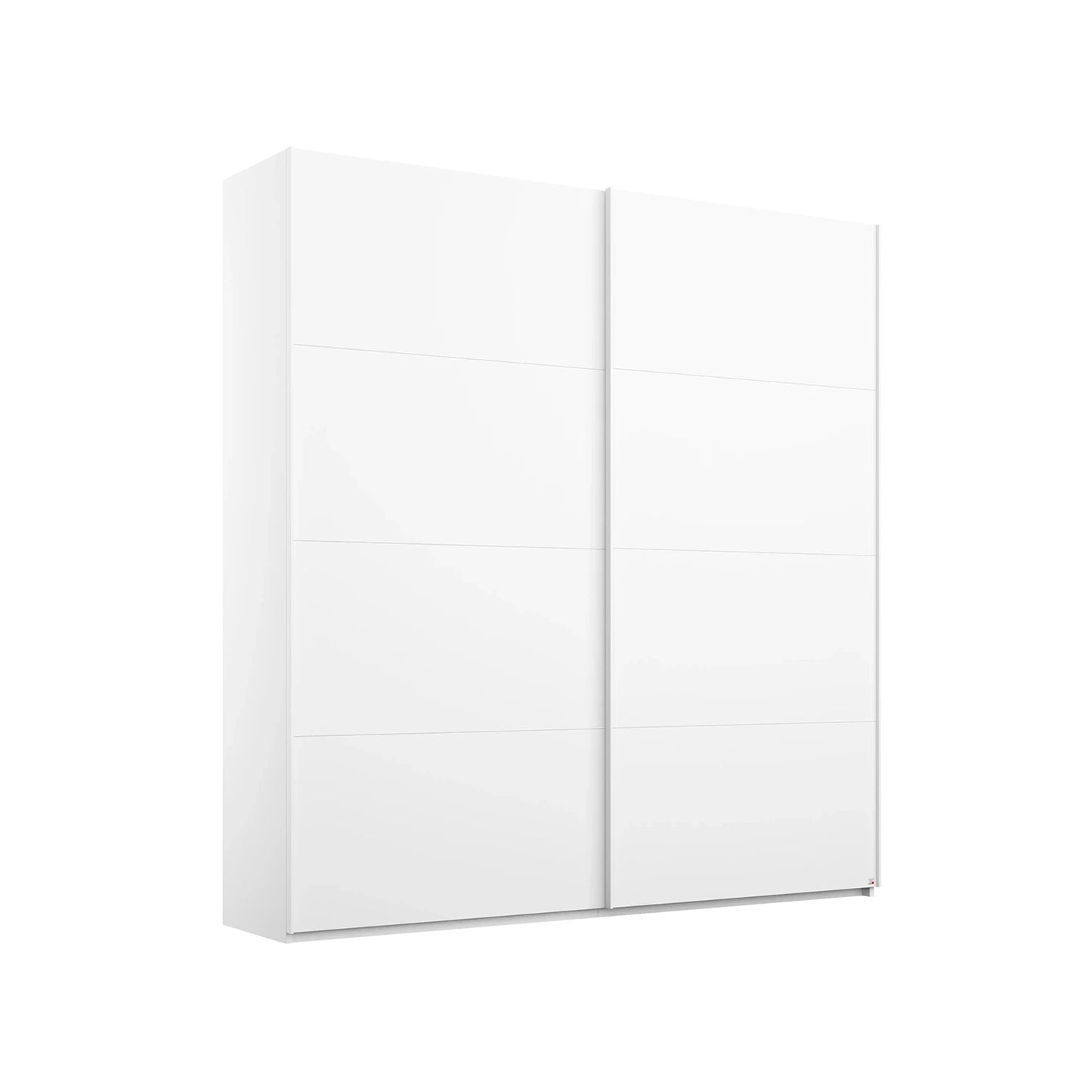 Rauch Forms White Glass 2 Door Slider Wardrobe -  Free Assembly