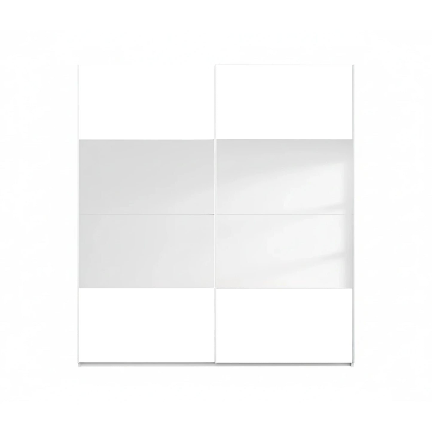 White sliding Door Wardrobe with Mirror From Rauch