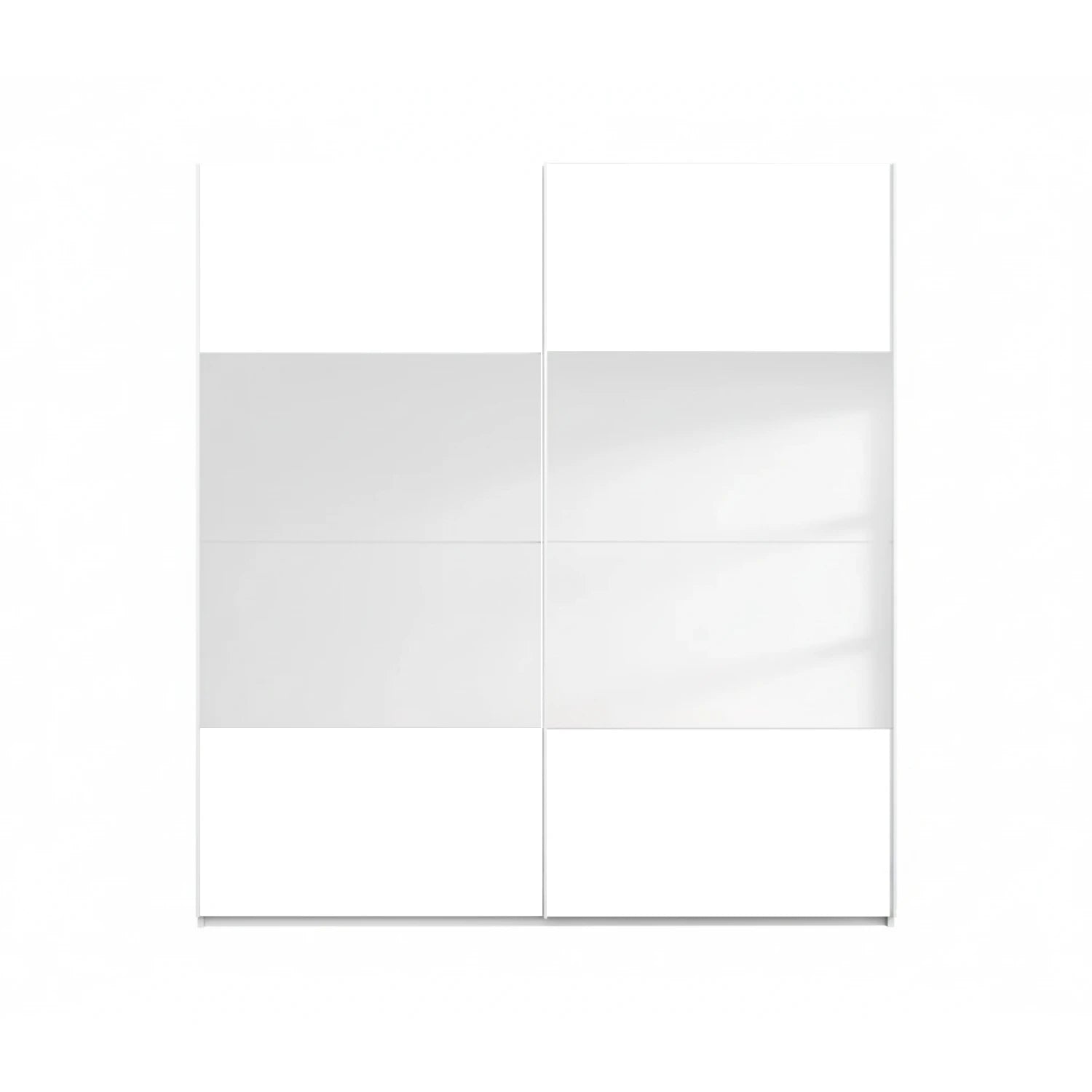 White sliding Door Wardrobe with Mirror From Rauch