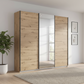 Rauch Forms Artisan Oak & Mirror 3 Door Sliding Wardrobe