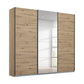 Rauch Forms Artisan Oak & Mirror 3 Door Sliding Wardrobe
