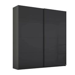 Rauch Forms Basalt Glass 2 Door Slider Wardrobe 