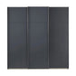 Rauch Forms Metallic Grey Decor 3 Door Sliding Wardrobe - Front view
