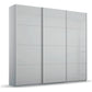 Rauch Forms Silk Grey Glass Triple Sliding Wardrobe