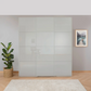 Rauch Forms Silk Grey Glass 3 Door Sliding Wardrobe 