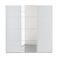 Rauch Forms White Decor 3 Door Sliding Wardrobe with Mirror - Front view