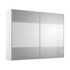 Rauch Frankfurt Two Tone Mirror Front Sliding Door Wardrobe - W316cm 