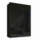 Rauch Frans 151cm Basalt Glass 3 door wardrobe with Premium Interior, Passepartout Frame and Long Door handles