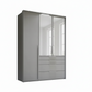 Rauch Frans 151cm Decor 3 Door Hinged Wardrobe with Exterior Drawers
