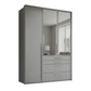 Rauch Frans 151cm Decor 3 Door Hinged Wardrobe with Exterior Drawers